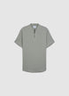 Camicia bottoncini tessuto goffrato - XS