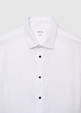 Camicia slim fit con polsini per gemelli