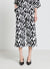 Wide cropped palazzo trousers with a pattern