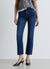 Solid colour cropped flare jeans
