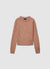 Crew neck jumper with dotted pattern