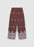 Culotte trousers with floral embroidery