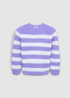 Round neck striped jumper - 8-9