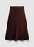 Jupe longue en simili satin