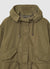 Parka with hood and drawstring