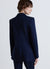 Solid colour double-breasted blazer