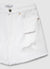 Shorts in denim mom fit con strappi