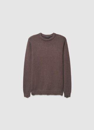 Pull à col rond avec déchirures
