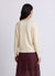 V-neck top with lace insert
