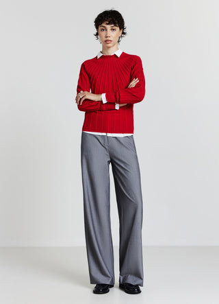 Rippstrickpullover