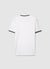 T-shirt polo con profili a righe