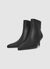 Faux leather ankle boots