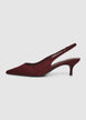 Slingback a punta con tacco medio - 36