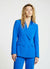 Double-breasted jacket with faux satin lapels
