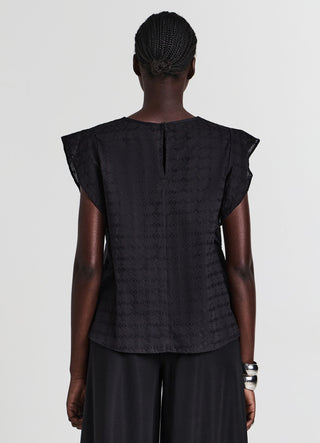 Blusa sangallo con rouches