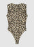 Square neckline body with animal print