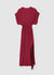 Vestito lungo a portafoglio con frange