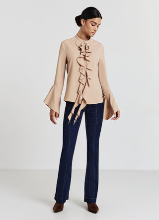 Bluse mit Rüschen