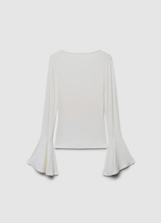 T-shirt maniche con volant