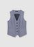 Melange button-down waistcoat