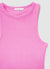 Gerippter Crop-Top im Ruderer-Stil