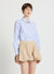 Camicia a righe con pinces crop