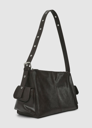 Borsa a spalla con tasche laterali
