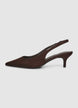 Slingback a punta con tacco medio - 36