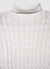 Chunky cable-knit roll neck jumper