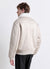 Sheepskin-effect jacket with zip and teddy collar