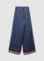 Pantaloni palazzo simil satin fantasia