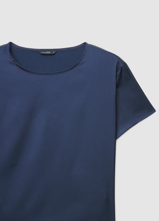 Blusa a tinta unita