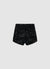 High-Waist Shorts mit Pailletten
