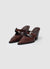Mules with buckle strap