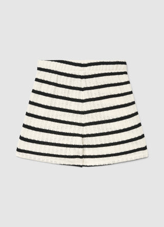 Shorts a righe in maglia