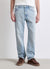 Jeans tapered a tinta unita