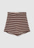 Shorts in maglia a righe