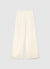 Pantaloni wide leg con coulisse e ricamo macramè