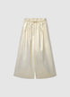 Pantaloni wide leg tessuto spalmato - 8-9