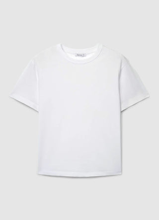 T-shirt girocollo a tinta unita