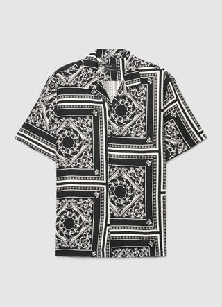 Camicia bowling con stampa