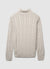 Rollkragenpullover mit Zopfmuster