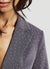 Single-breasted jacket with rhinestones