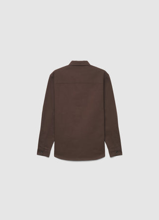 Camicia worker a tinta unita con tasche