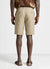 Pantaloncini bermuda con pinces a tinta unita