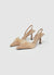 Décolleté slingback piuma sintetica
