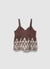 Top peplum with floral embroidery