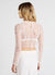 Crop-Pullover aus Spitze mit Bralette