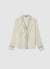 Blusa rouches profili contrasto
