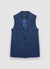 Gilet long à simple boutonnage